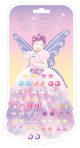 עגילי מדבקות פיית פרפרים וקשתות GREAT PRETENDERS