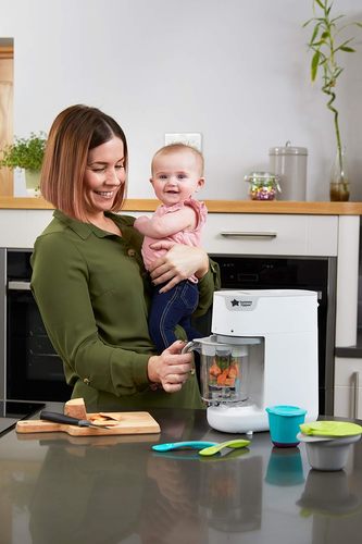 מעבד מזון באידוי ובלנדר _  Tommee Tippee - Quick-Cook Food Maker 