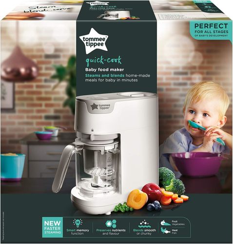 מעבד מזון באידוי ובלנדר _  Tommee Tippee - Quick-Cook Food Maker 
