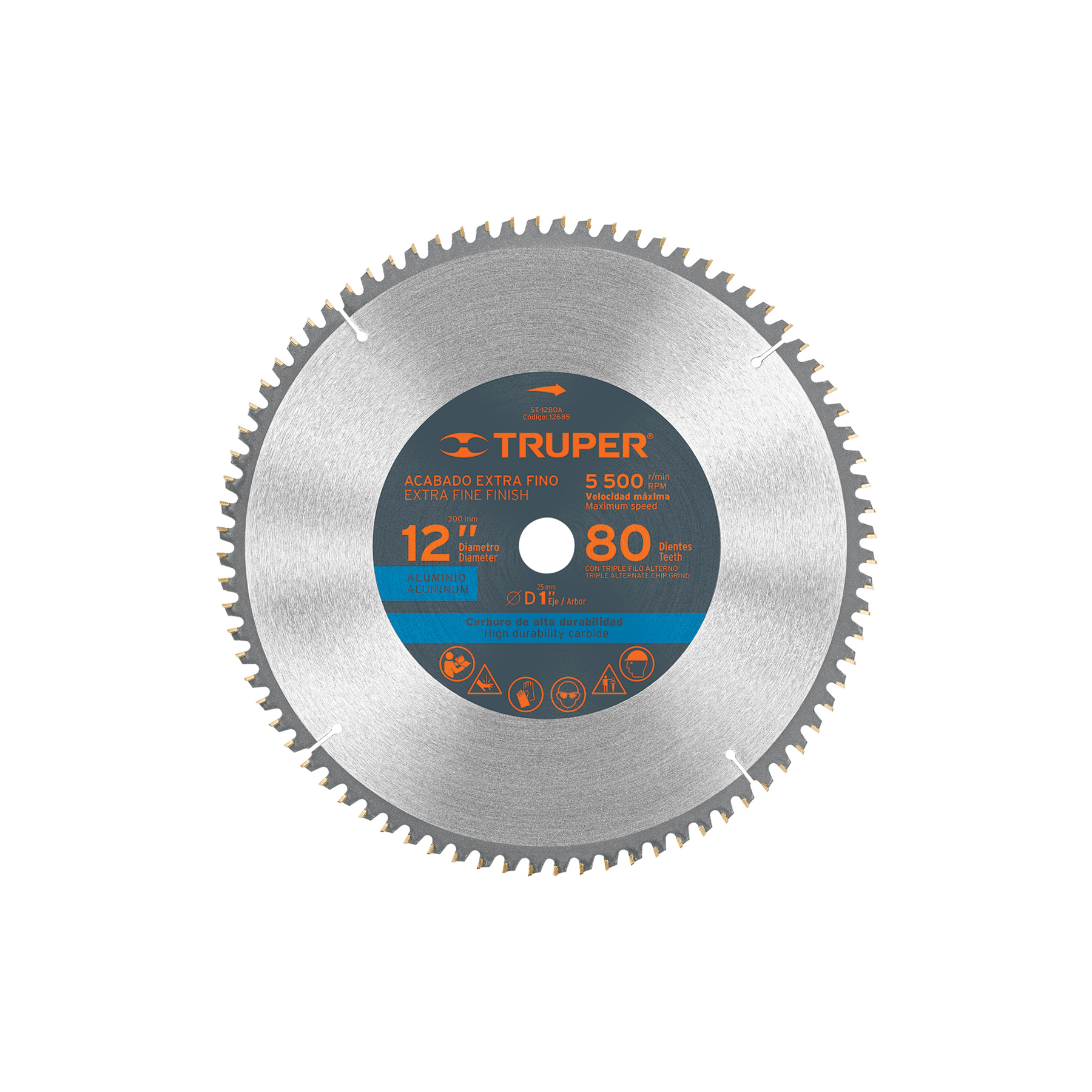 להב מסור 12" לאלומיניום 80 שיניים  Truper