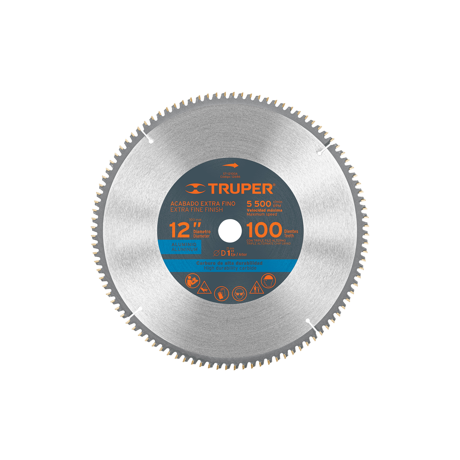 להב מסור 12" לאלומיניום 100 שיניים  Truper