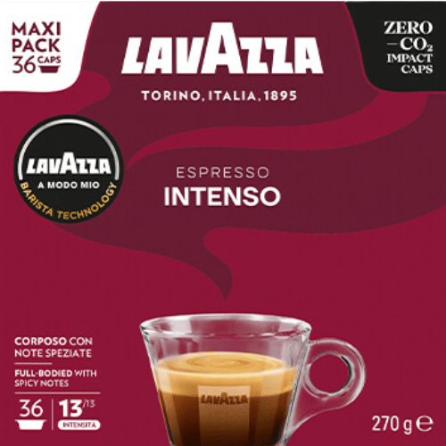 36 קפסולות לוואצה אמודו מיו Lavazza A Modo Mio Intenso