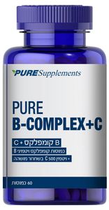 B קומפלקס + ויטמין C בשחרור מושהה
