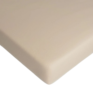 סדין 100% כותנה טריקו לעריסת תינוק - קרם