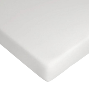 סדין 100% כותנה טריקו לעריסת תינוק - לבן