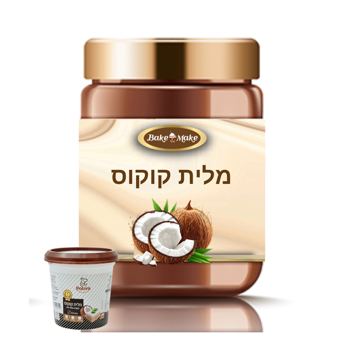 מלית קוקוס 500 גרם פוליבה