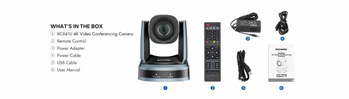 מצלמת ועידה RC841U 4K PTZ Camera