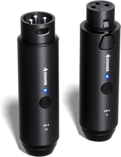 סט משדר ומקלט EC6970 למיקרופון דינמי Wireless XLR Microphone CV-2 מבית DONNER