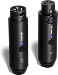 סט משדר ומקלט EC6970 למיקרופון דינמי Wireless XLR Microphone CV-2 מבית DONNER