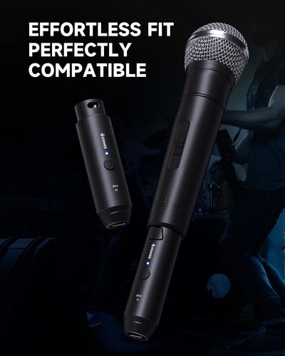 סט משדר ומקלט EC6970 למיקרופון דינמי Wireless XLR Microphone CV-2 מבית DONNER