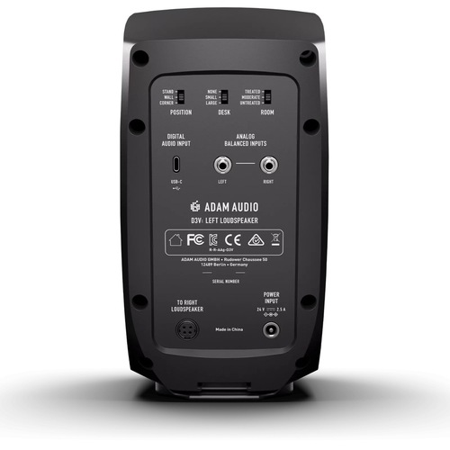 adam audio d37 monitors bk זווית נוספת