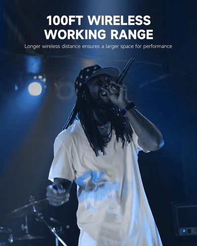 סט משדר ומקלט EC6970 למיקרופון דינמי Wireless XLR Microphone CV-2 מבית DONNER