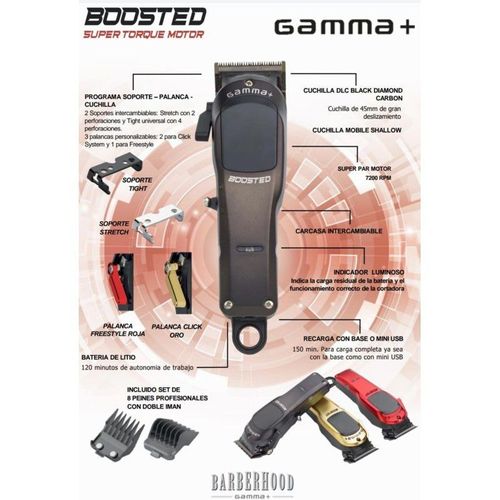 מכונת תספורת Gamma Piu Boosted גאמה פיו