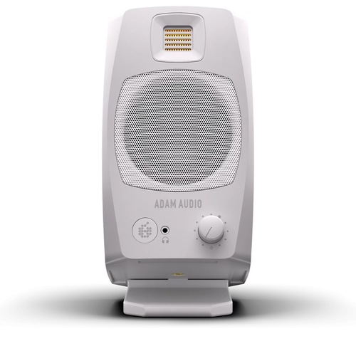 adam audio d37 monitors white