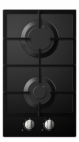 כיריים גז זכוכית שחור זוגי 6714 MIDEA DOMINO מידאה