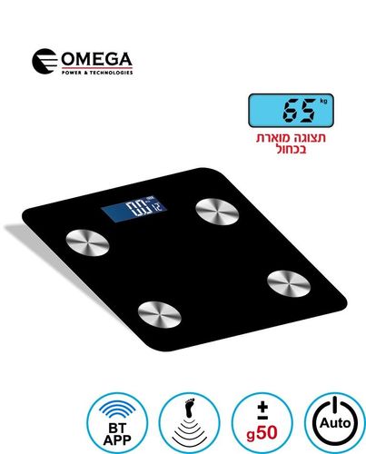 ‏משקל אדם Omega OM-BT8003APP