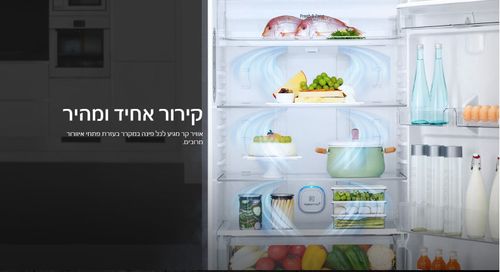 מקרר אל גי 515 ליטר *מנגנון שבת* לבן LG GR-M6781W