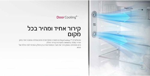 מקרר אל גי 596 ליטר *מנגנון שבת* נירוסטה LG GR-M6981S