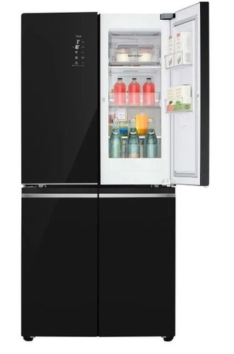 LG מקרר 4 דלתות דגם GRB608BDID זכוכית שחורה   אל גי