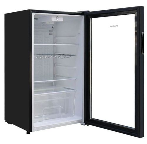 מקרר וטרינה 90 ליטר זכוכית שחור peerless BC-90 BGP