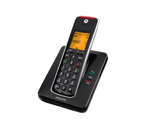 טלפון אלחוטי עם תפריט בעברית ודיבורית Motorola CD201