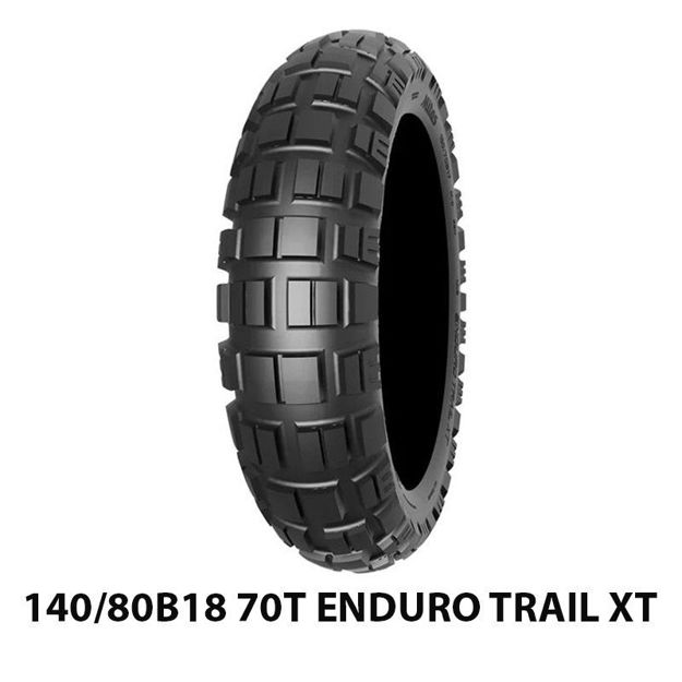 צמיג אחורי MITAS 140/80B18 70T ENDURO TRAIL XT+DAKAR TL/TT