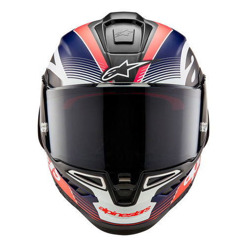 קסדת ALPINESTARS SUPERTECH R10 שחור קרבון\אדום\כחול