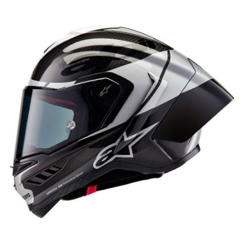 קסדת ALPINESTARS SUPERTECH R10 ELMENT שחור קרבון\כסף