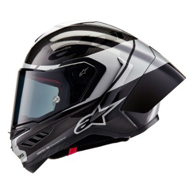 קסדת ALPINESTARS SUPERTECH R10 ELMENT שחור קרבון\כסף