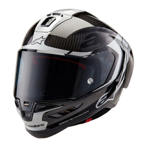 קסדת ALPINESTARS SUPERTECH R10 ELMENT שחור קרבון\כסף