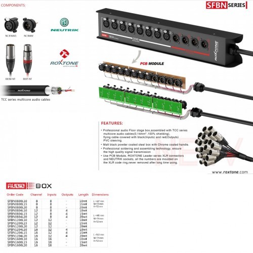 מולטיכבל 20מ. 8 XLR