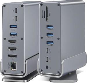 תחנת עגינה אוניברסלת Protec DM301 לחיבור 3 מסכים חיצוניים (MST) 