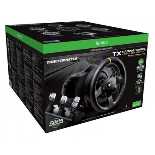 הגה מרוצים מעור אמיתי - Thrustmaster TX Racing Wheel Leather Edition