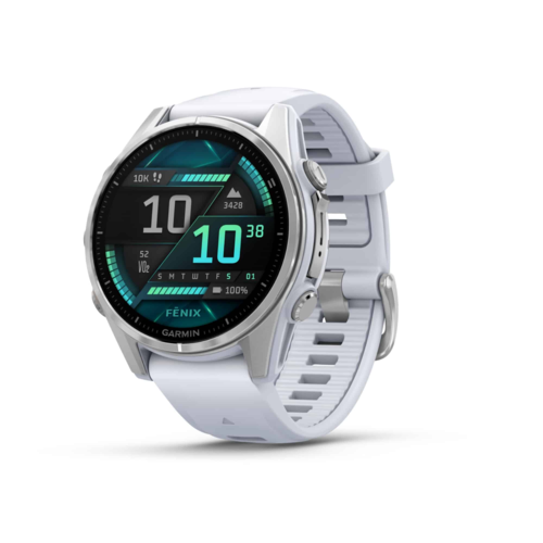 שעון ספורט fēnix® 8 – 43mm AMOLED - לבן & כסוף