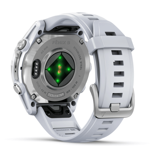 שעון ספורט fēnix® 8 – 43mm AMOLED - לבן & כסוף