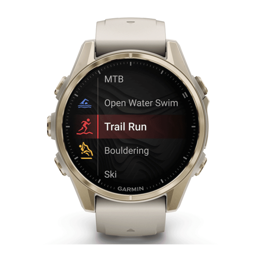 שעון ספורט fēnix® 8 – 43mm AMOLED Sapphire - לבן & זהב