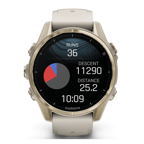 שעון ספורט fēnix® 8 – 43mm AMOLED Sapphire - לבן & זהב