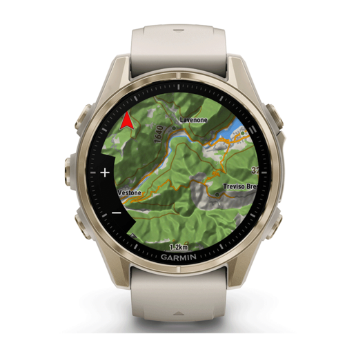 שעון ספורט fēnix® 8 – 43mm AMOLED Sapphire - לבן & זהב