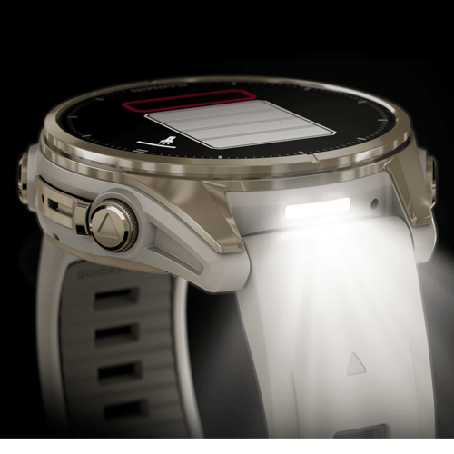 שעון ספורט fēnix® 8 – 43mm AMOLED Sapphire - לבן & זהב