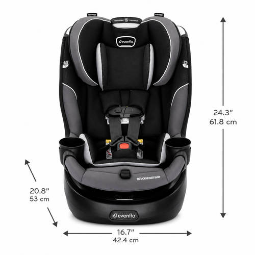 כיסא בטיחות מסתובב Revolve 360 Slim שחור Evenflo