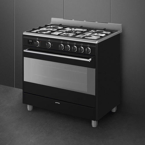  ‏תנור משולב כיריים Smeg BG91 Black