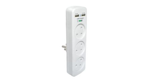 מטען USB + מפצל 3T אנכי