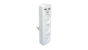 מטען USB + מפצל 3T אנכי