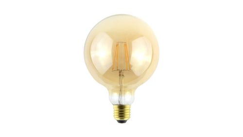 פחם גלוב אמבר לעמעום LED 8W E27 תאורת אווירה חמה