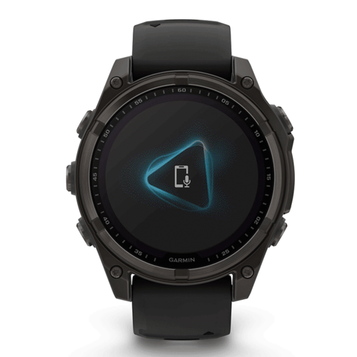 שעון ספורט fēnix® 8 – 47mm Sapphire Solar TITANIUM - שחור