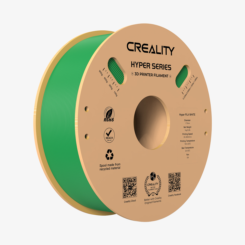 פילמנט ירוק 3D סליל הדפסה למדפסת תלת מימד Hyper PLA  1kg