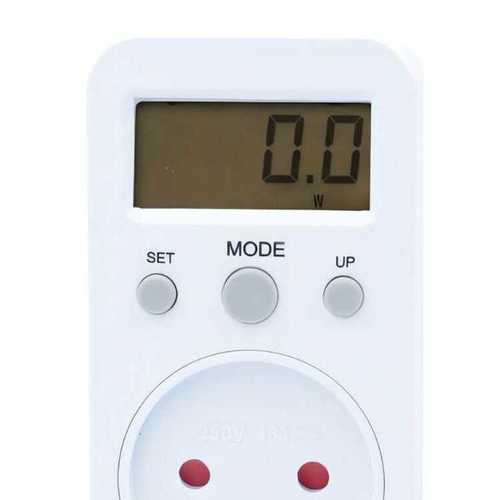 מד צריכת חשמל דיגיטלי מונה חשמל לשקע 
