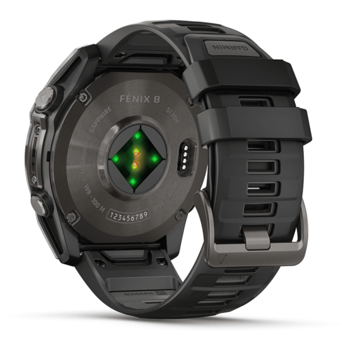 שעון ספורט fēnix® 8 – 51mm AMOLED Sapphire TITANIUM - שחור