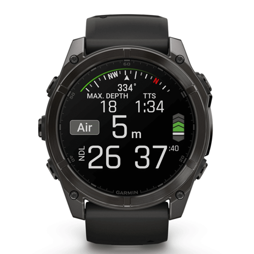 שעון ספורט fēnix® 8 – 51mm AMOLED Sapphire TITANIUM - שחור