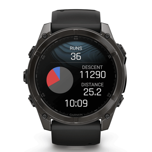 שעון ספורט fēnix® 8 – 51mm AMOLED Sapphire TITANIUM - שחור